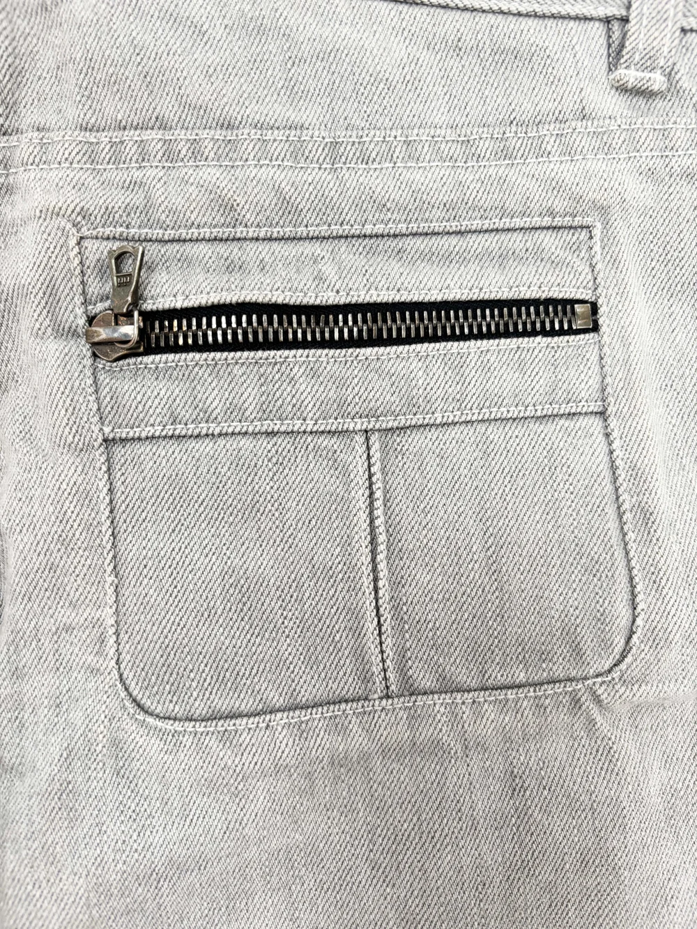 Balenciaga F/W 2000 gray zipper pocket jeans — JAMES VELORIA